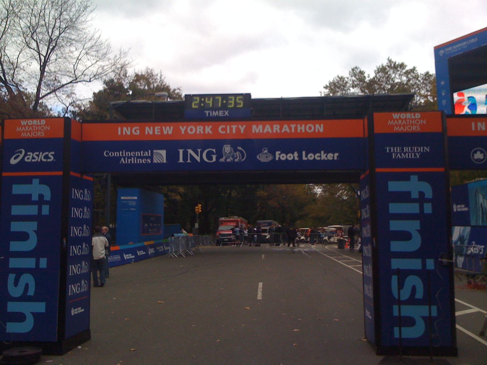 nyc marathon finish line